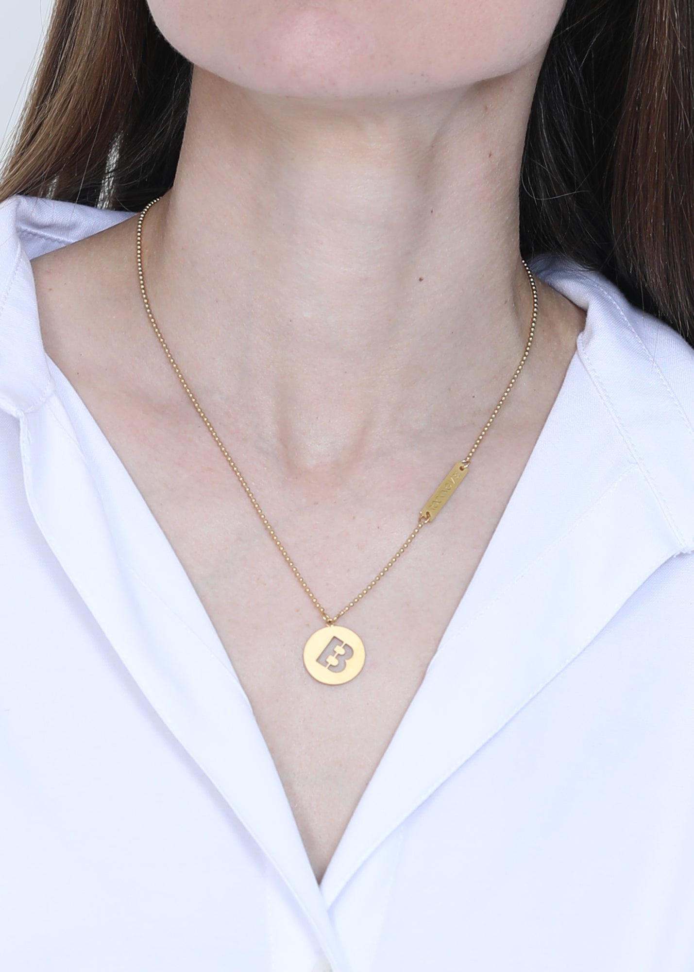 Mid Length Necklace in gold