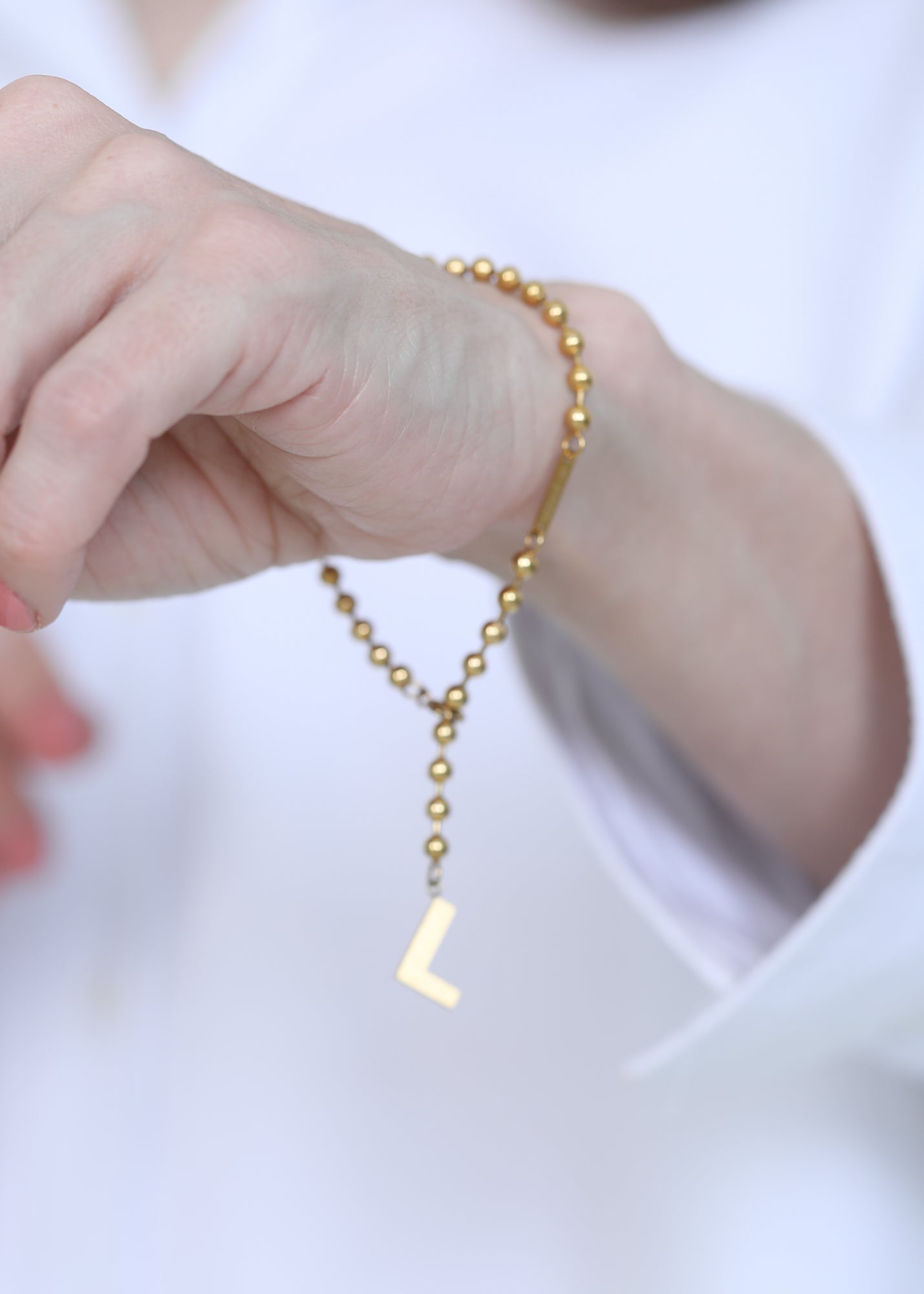 Ball Chain Bracelet in gold