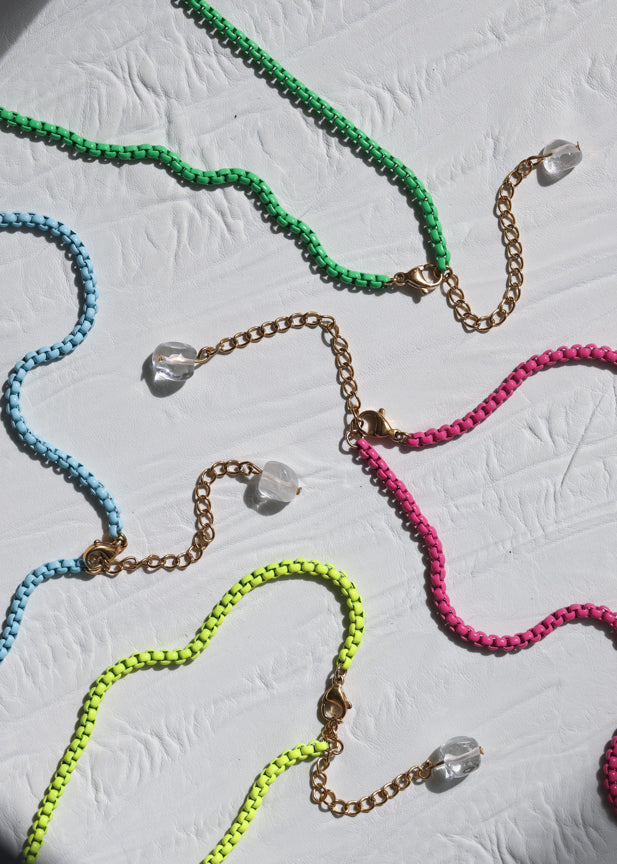 Project Happy Neon Yellow Necklace