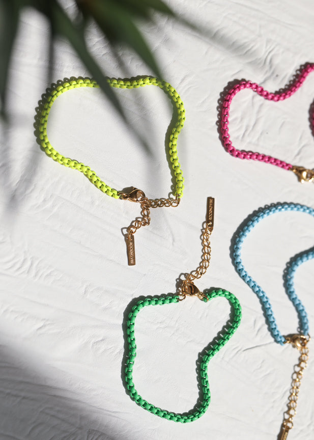 project happy neon yellow bracelet