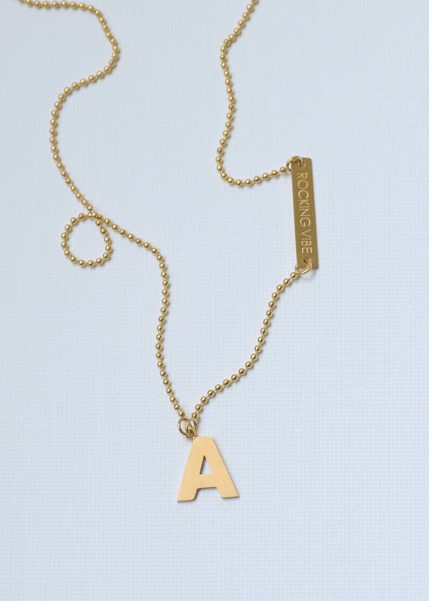 Mid Length Necklace in gold