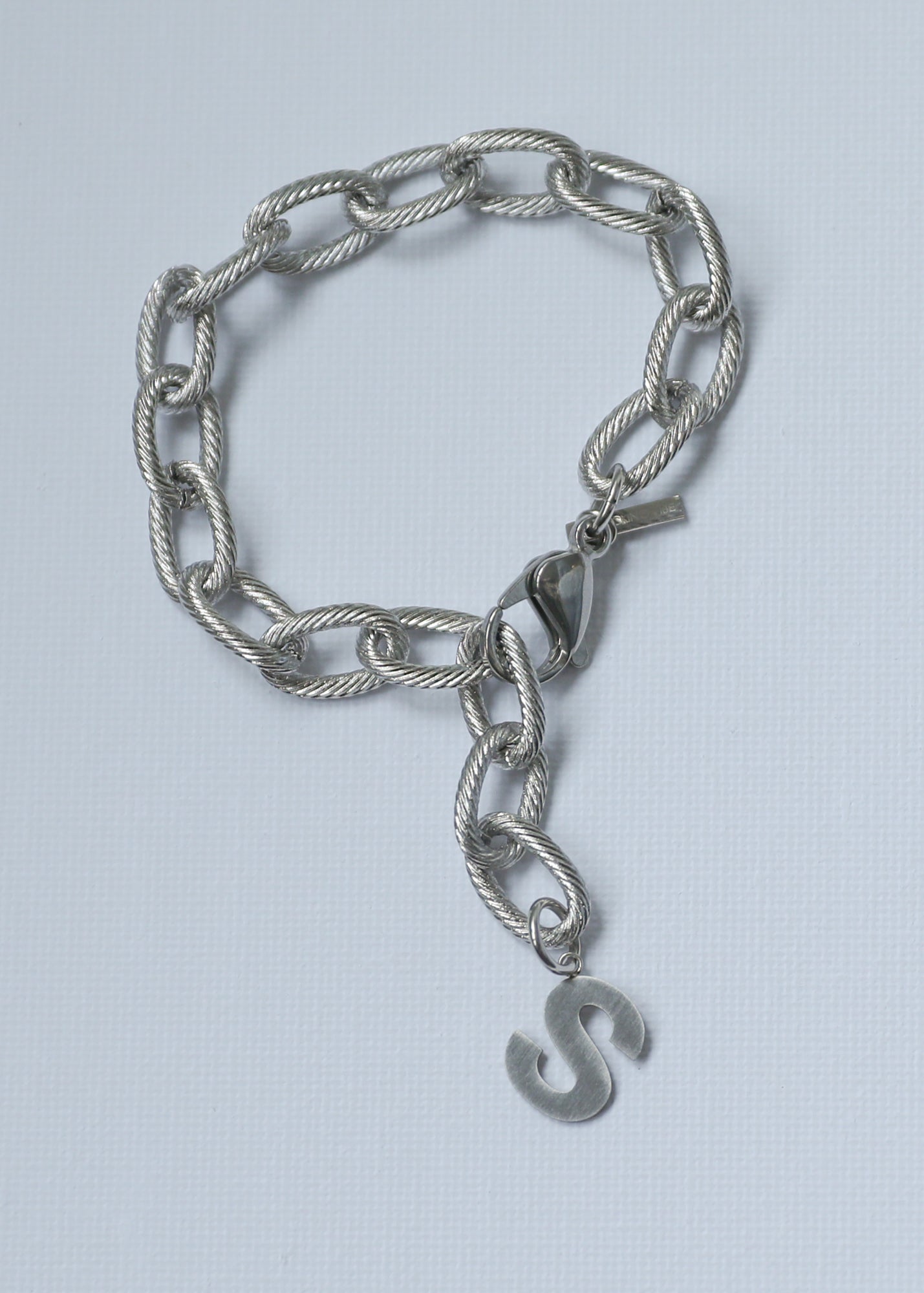 Chunky bracelet in steel
