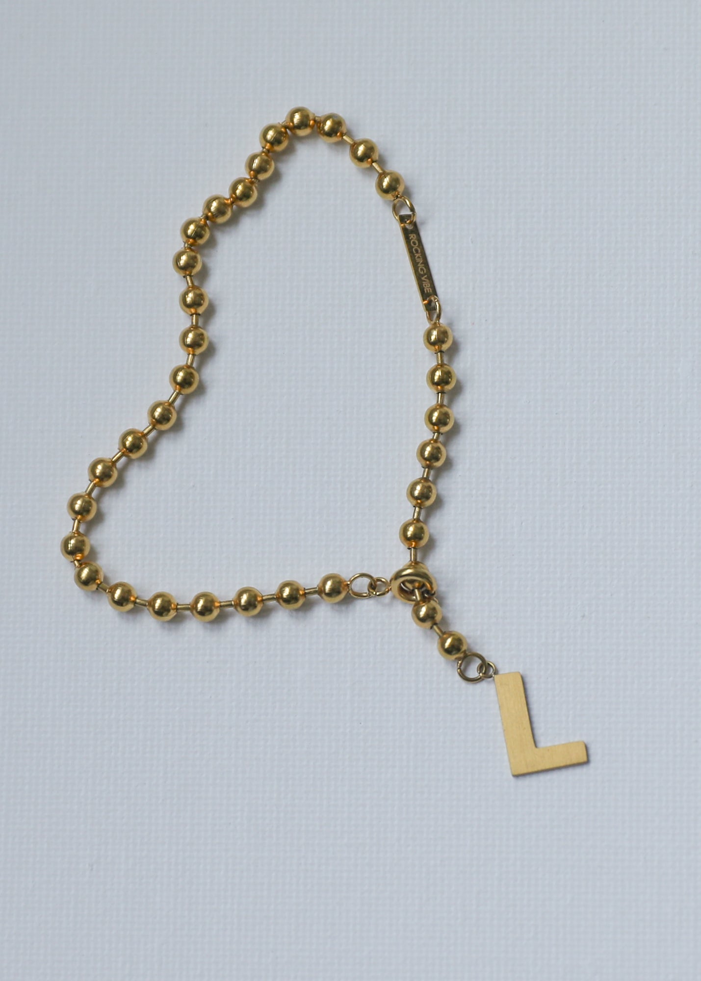 Ball Chain Bracelet in gold