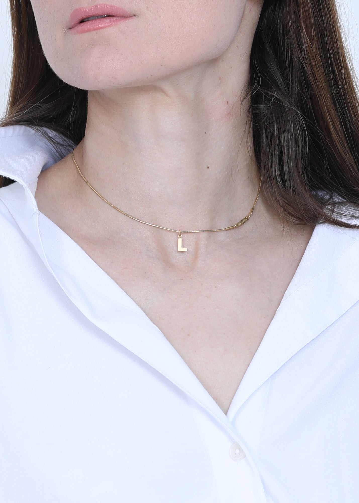Short Necklace in Gold