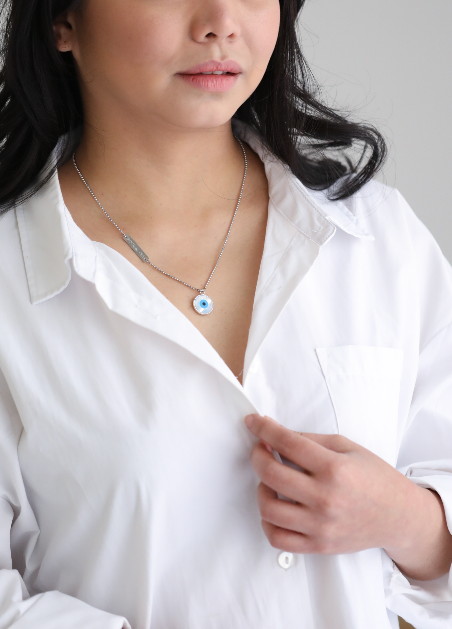 Journey diffuser necklace in steel - Rocking Vibe