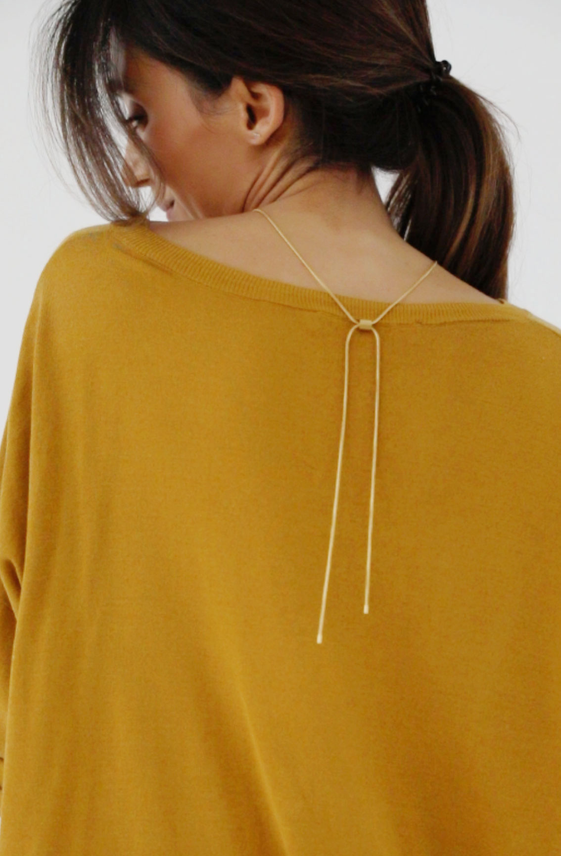 Long Adjustable Snake Chain Necklace in steel - Rocking Vibe
