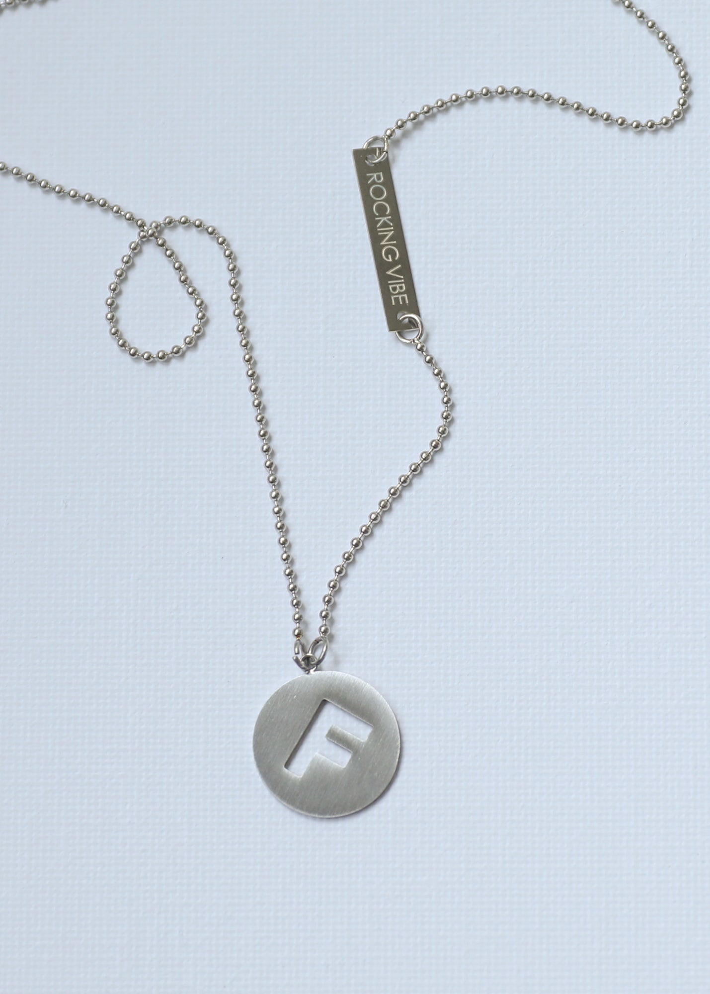Mid Length Necklace in steel - Rocking Vibe