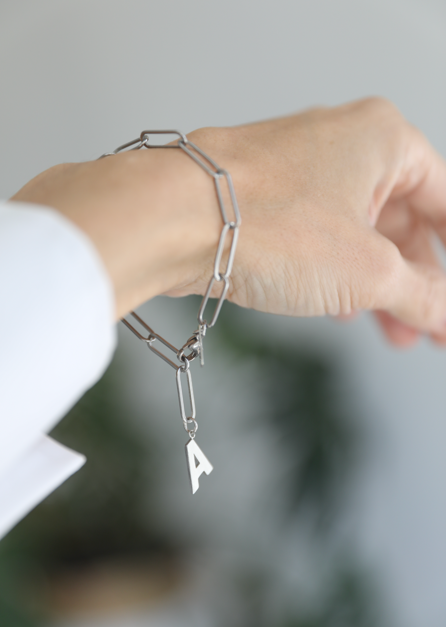 Paperclip bracelet in steel - Rocking Vibe