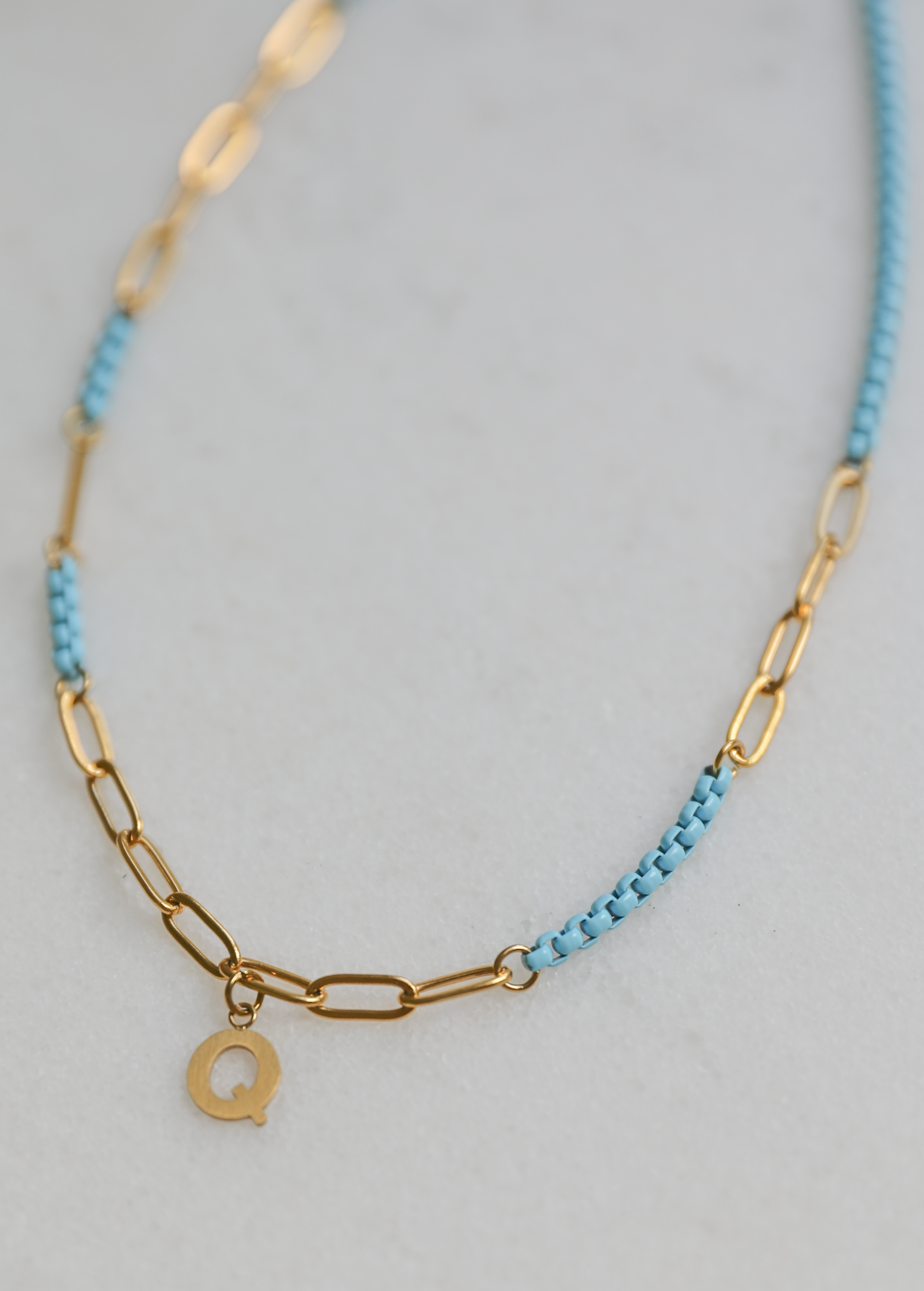 Project Happy 2.0 necklace in aqua blue - Rocking Vibe