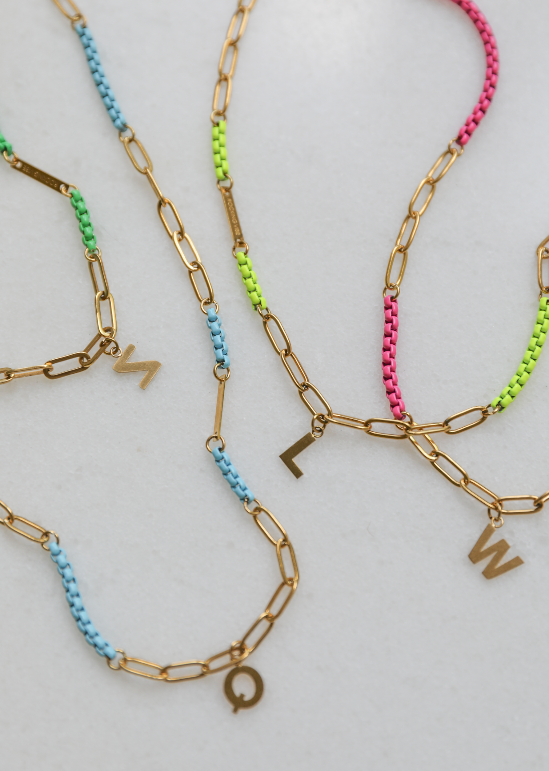 Project Happy 2.0 necklace in aqua blue - Rocking Vibe