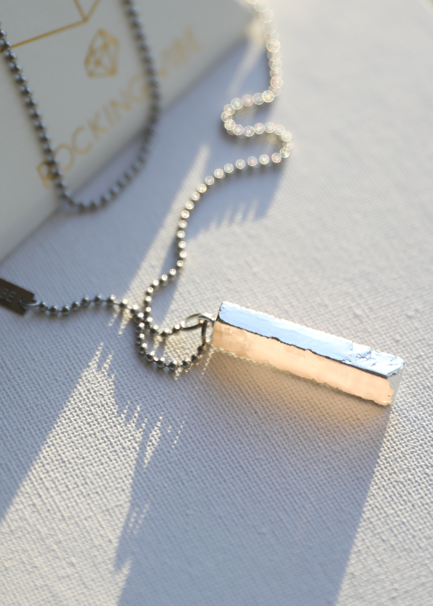 Rose Bar necklace in steel - Rocking Vibe