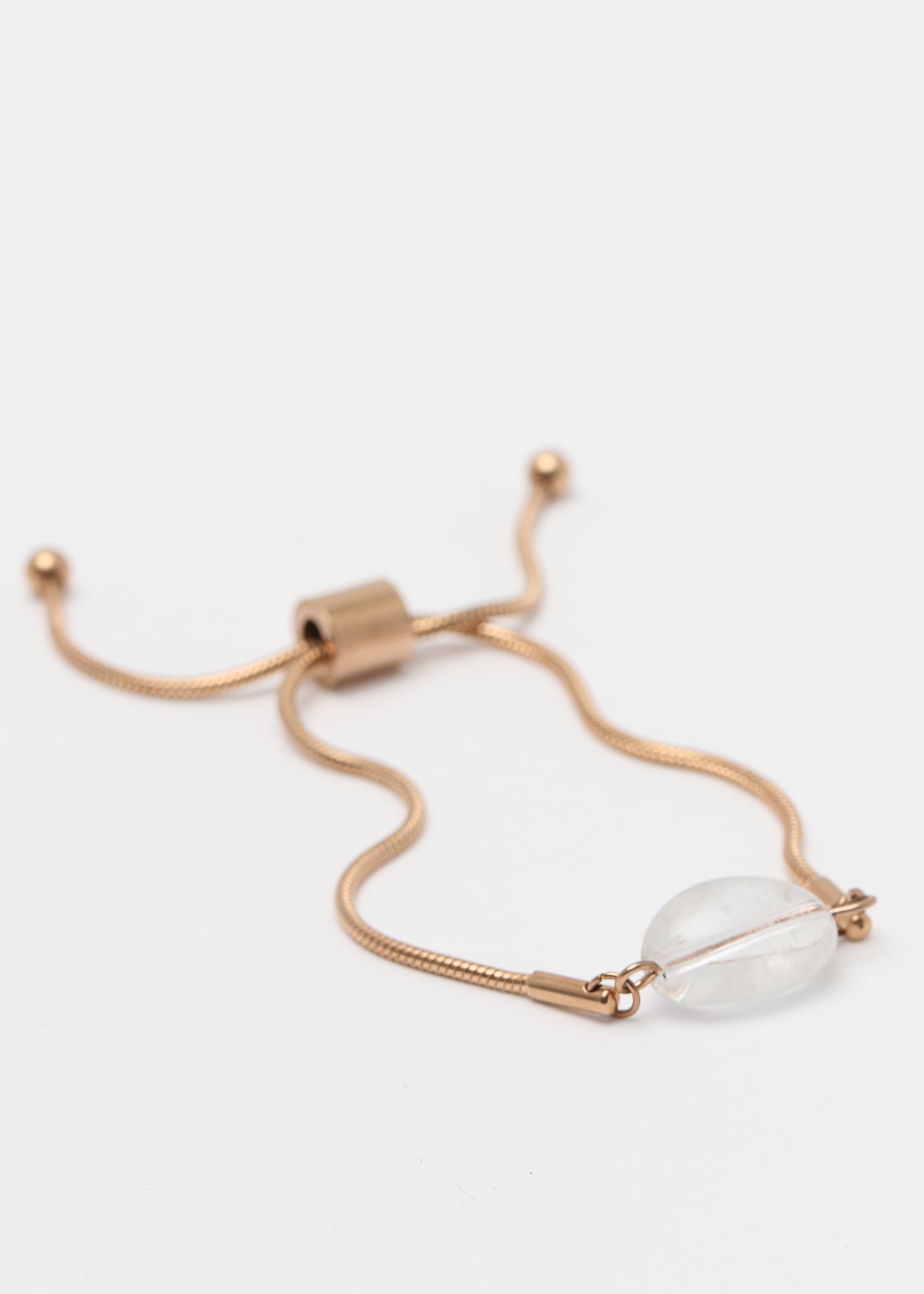 Amplifier quartz bracelet in rose gold - Rocking Vibe