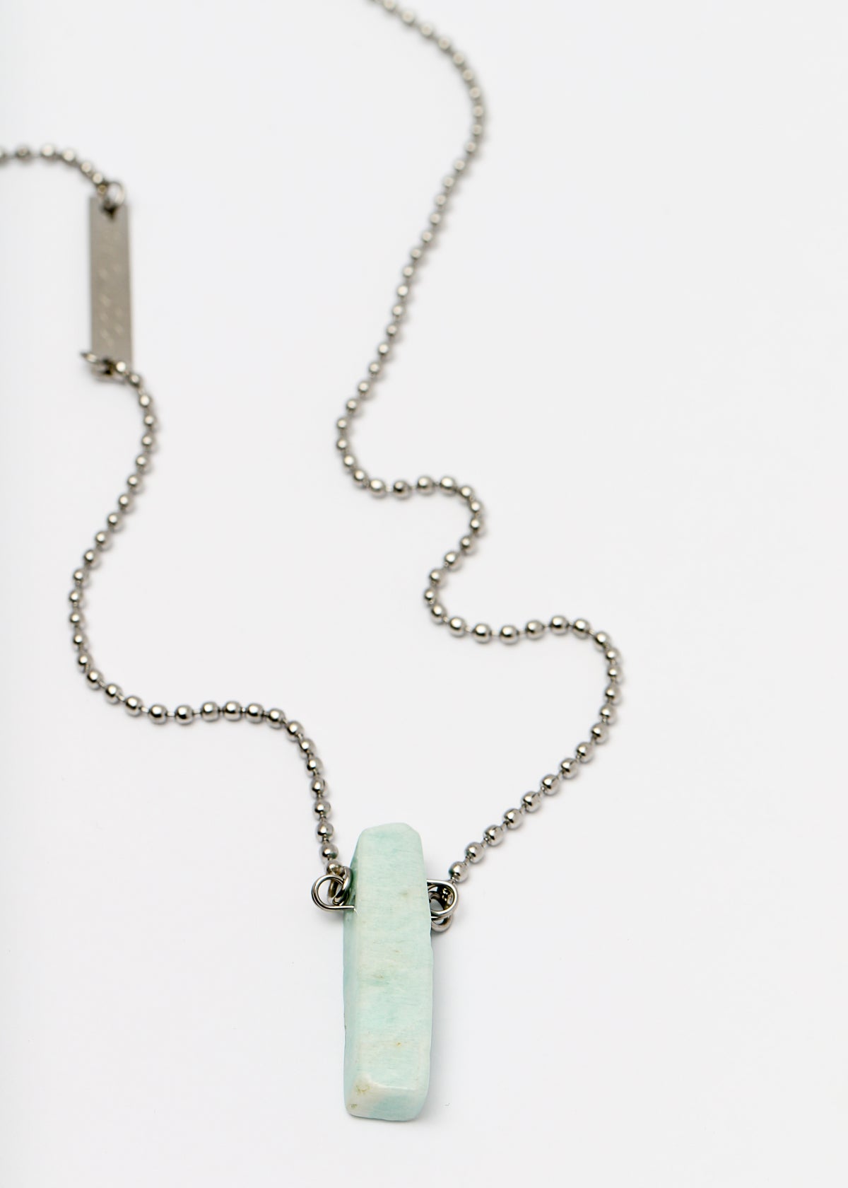 Amulet amazonite necklace in steel - Rocking Vibe