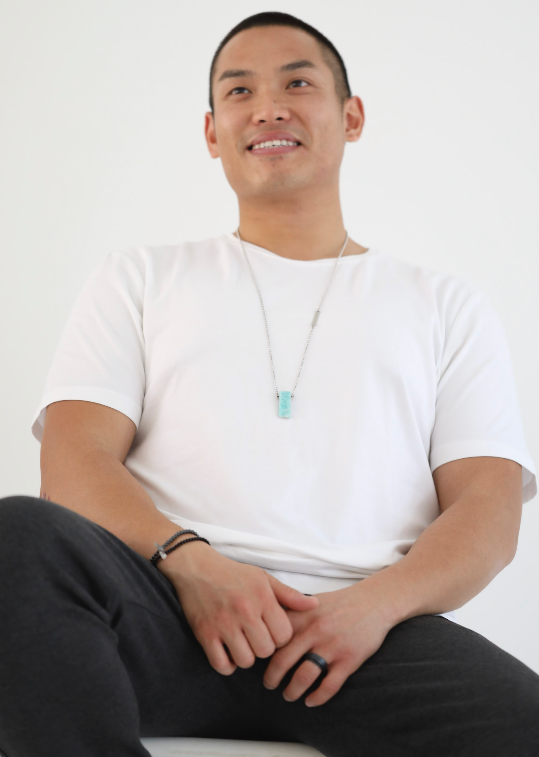 Amulet amazonite necklace in steel - Rocking Vibe