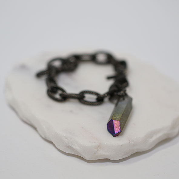 Elevate bracelet in gunmetal - Rocking Vibe