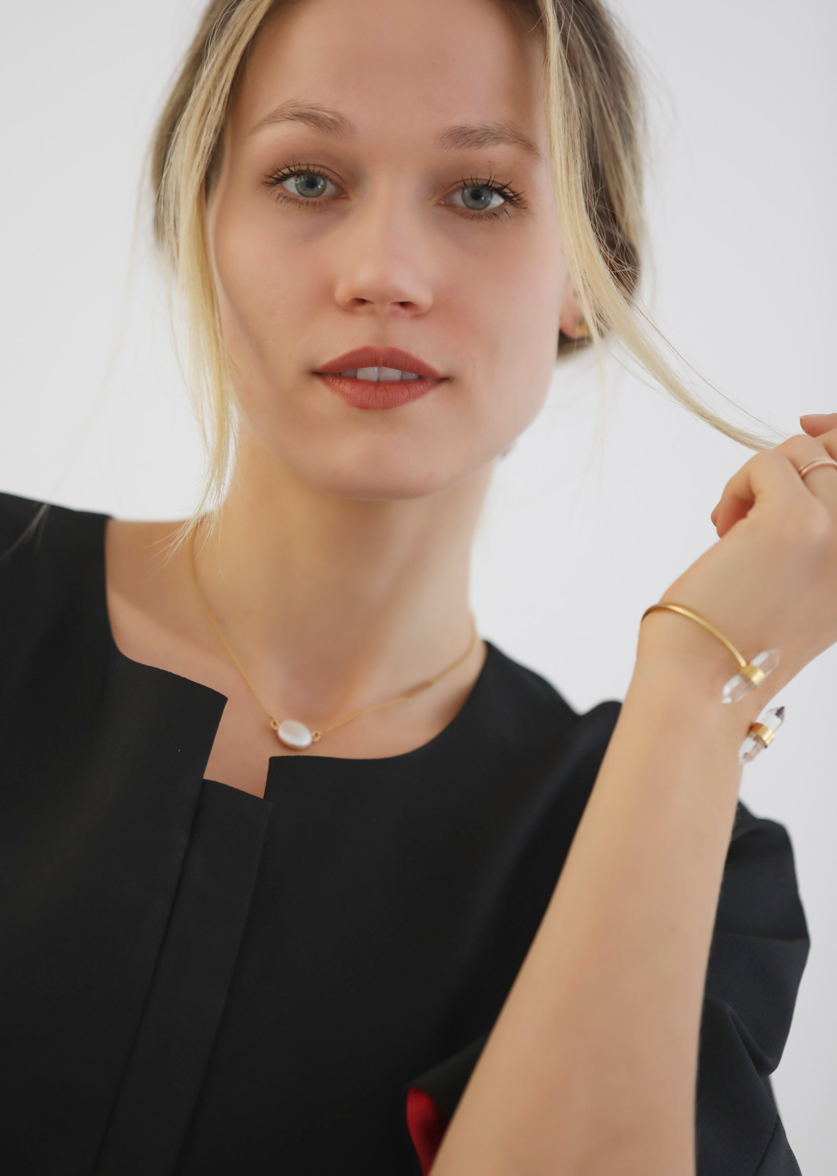 Fluid diffuser necklace in gold - Rocking Vibe