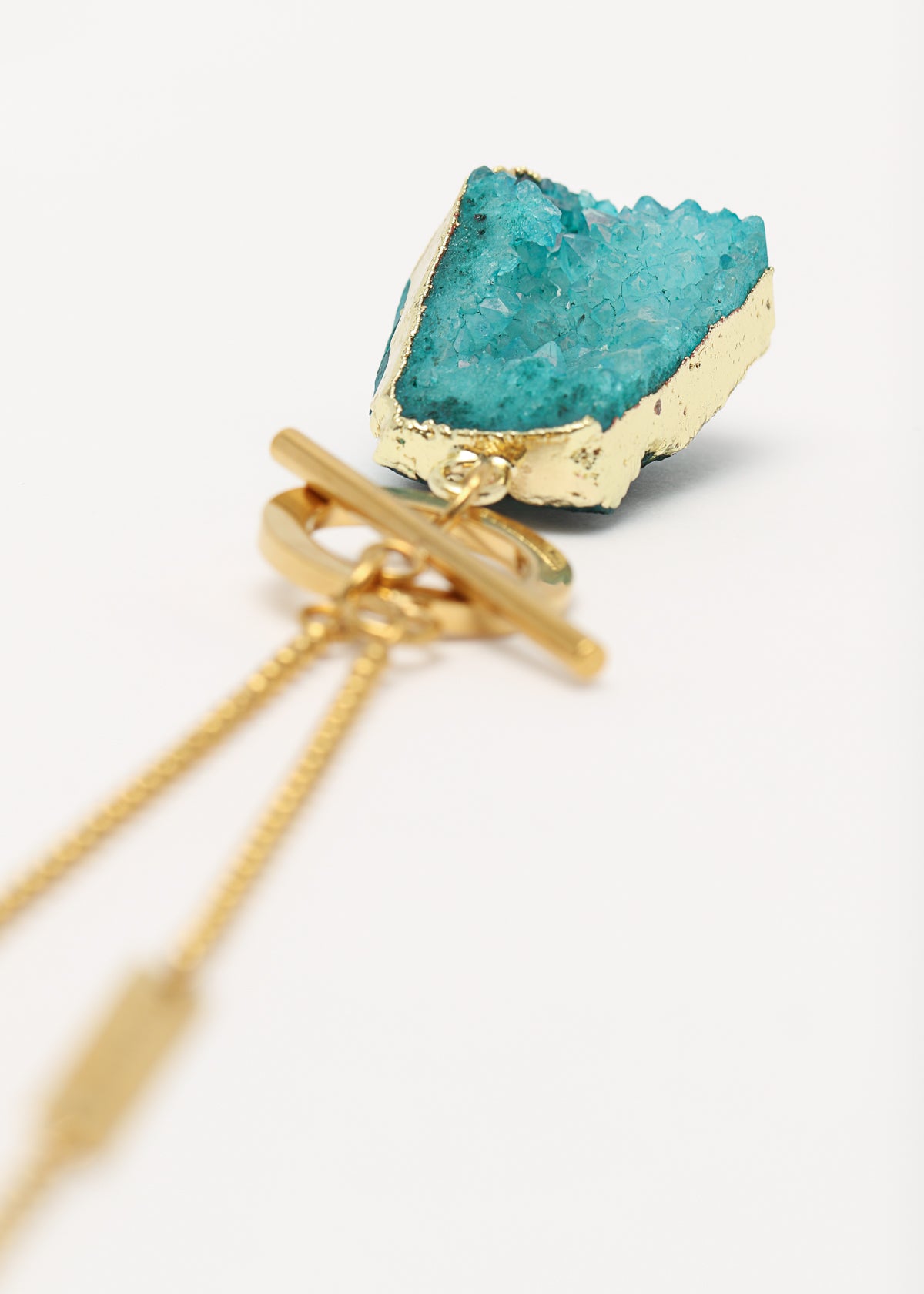 Limitless necklace in gold, aqua - Rocking Vibe