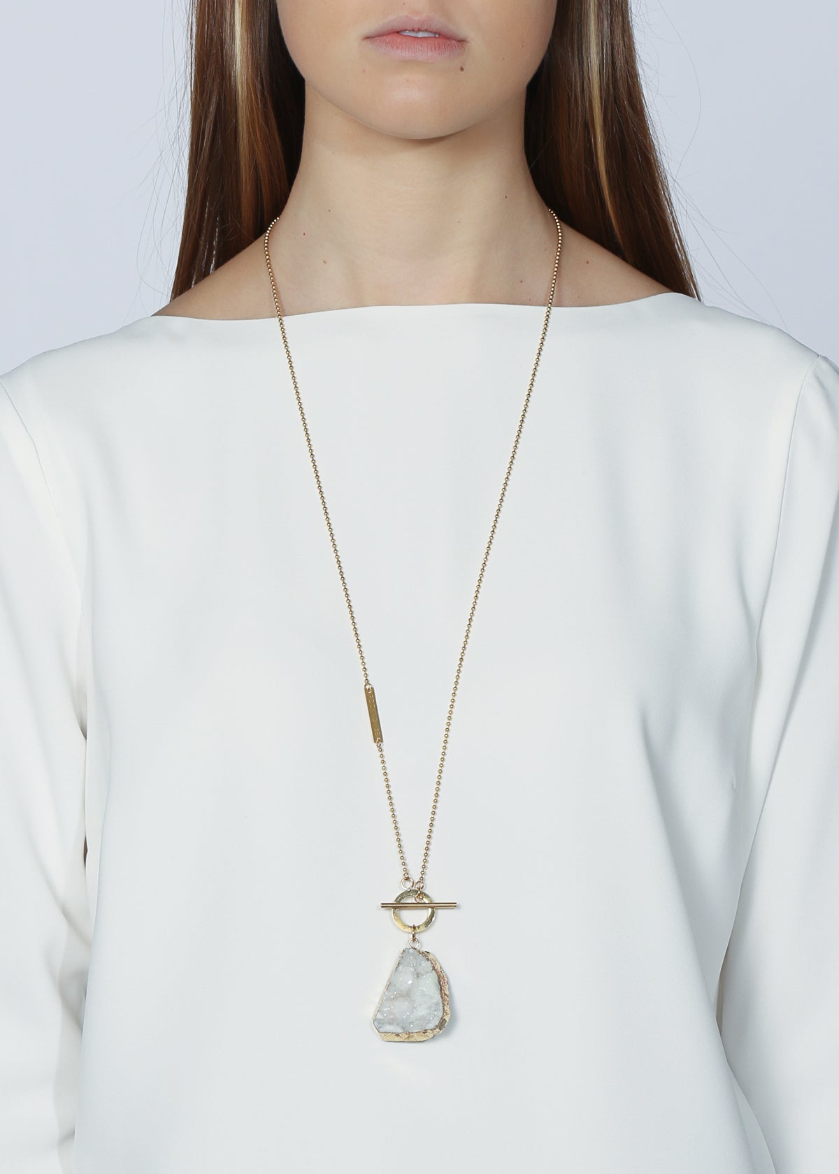 Limitless necklace in gold, white - Rocking Vibe