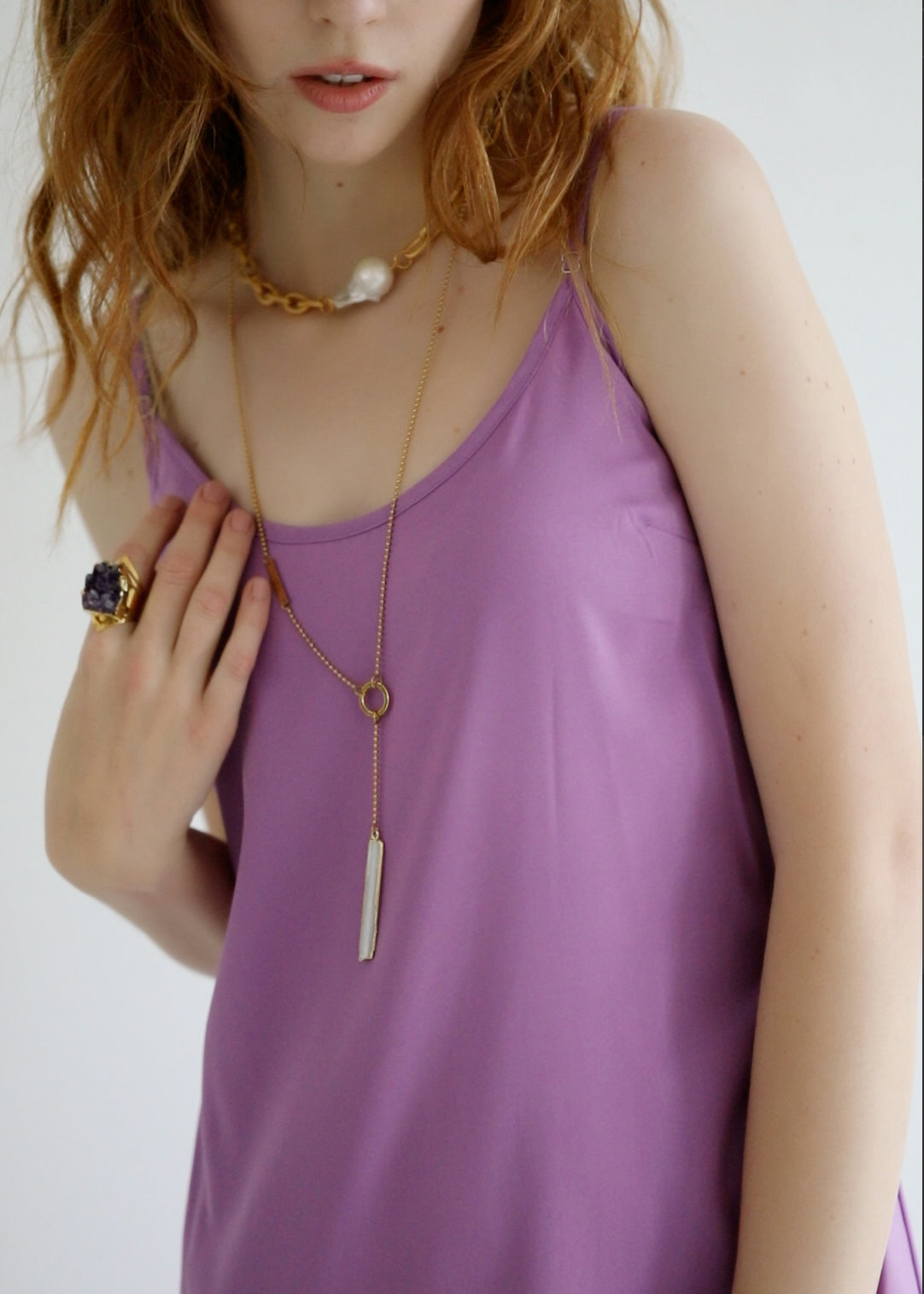 Selenite Drop - Be The Light necklace - Rocking Vibe