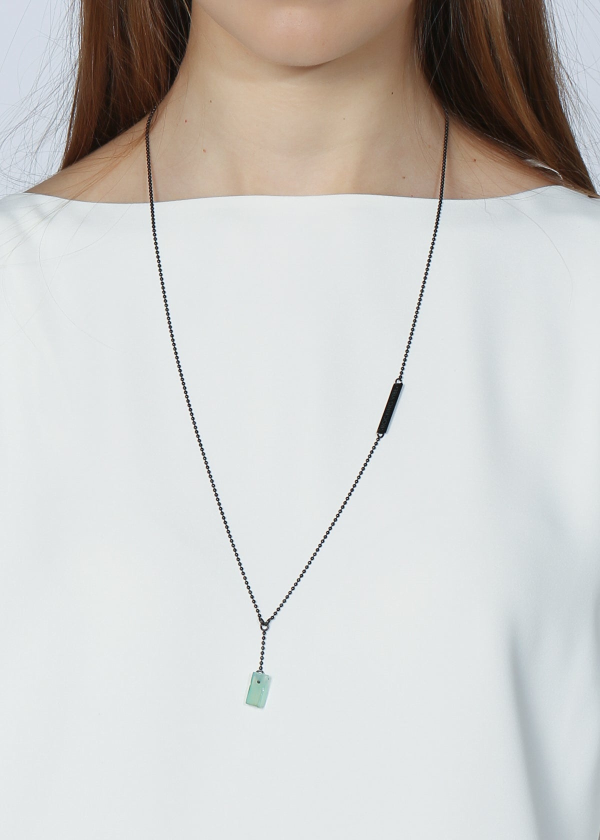 Talisman necklace, aqua onyx - Rocking Vibe