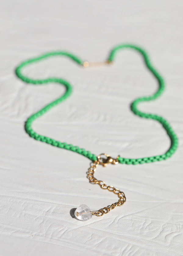 Project Happy Vibrant Green Necklace
