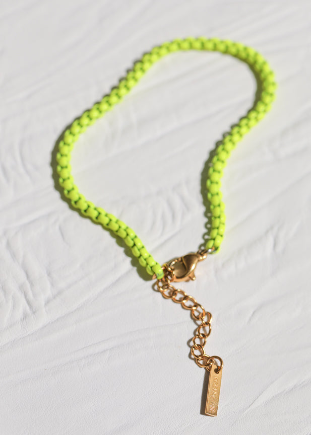 » Project Happy Neon Yellow Bracelet (100% off)