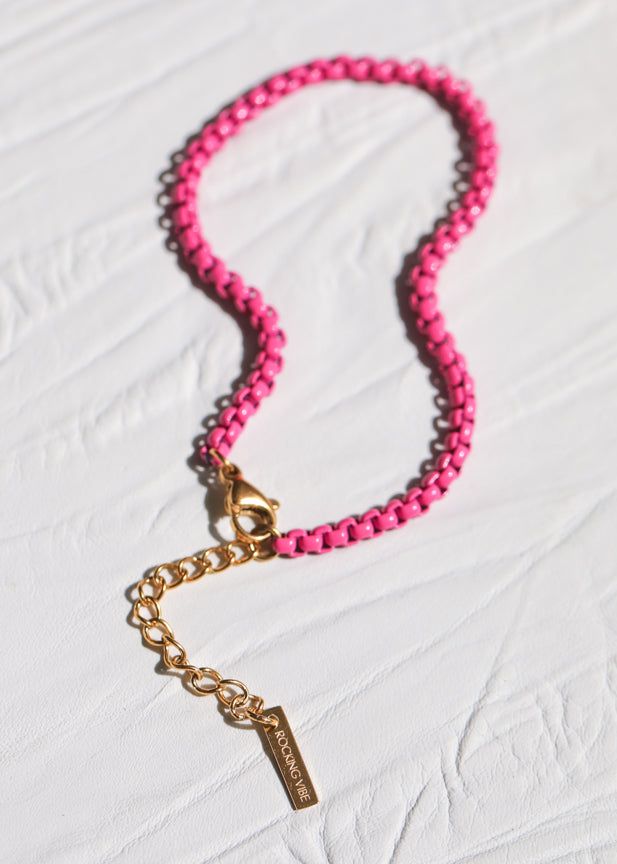 Junior Project Happy Electric Pink Bracelet