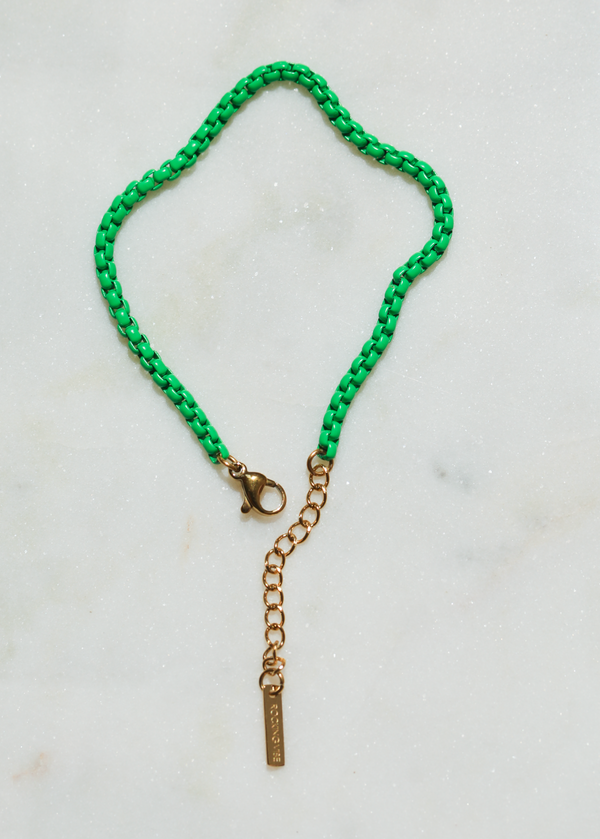 Project Happy Vibrant Green Anklet