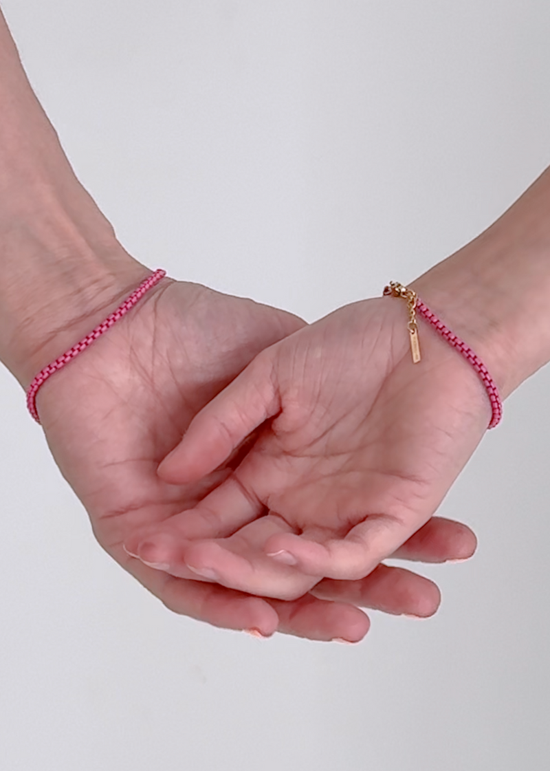 Junior Project Happy Electric Pink Bracelet