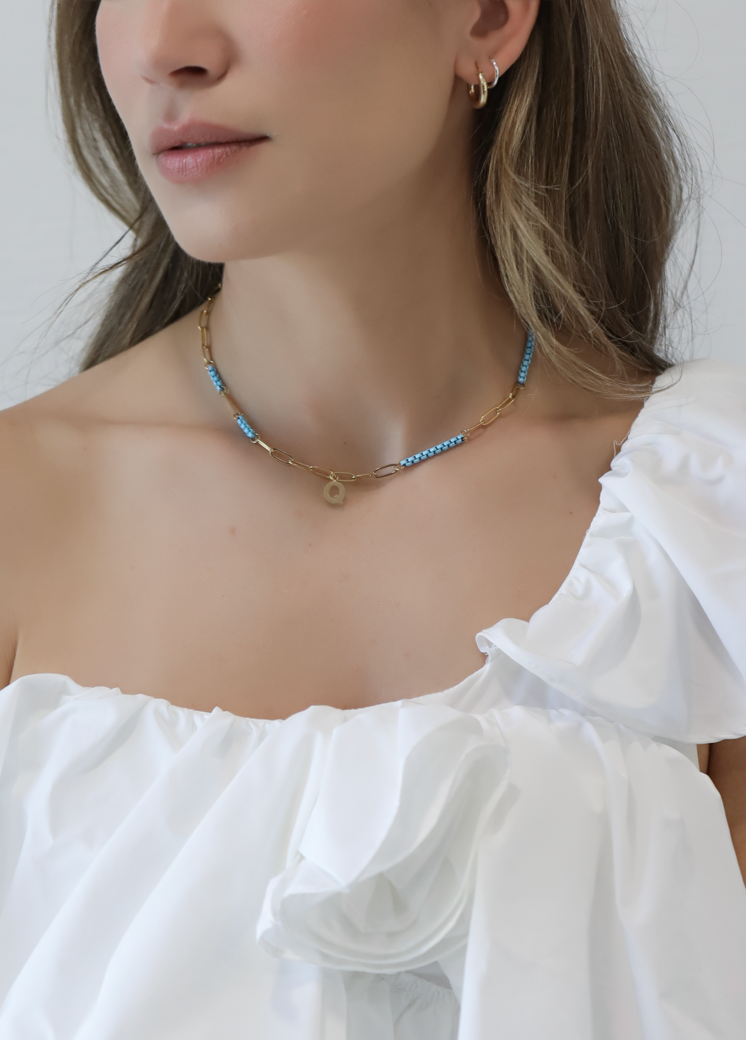 Namesake Project Happy 2.0 Aqua Blue Necklace Pre-Order