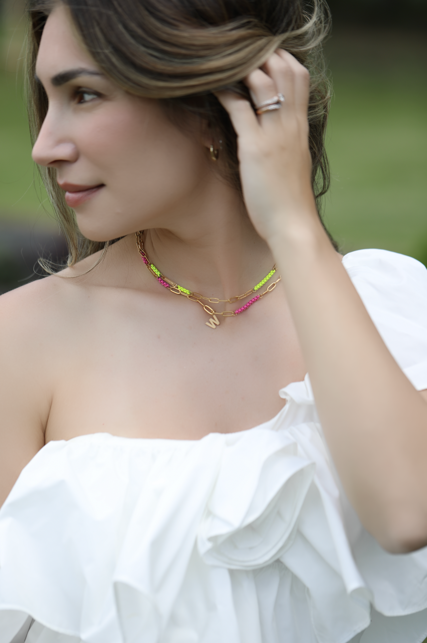 Namesake Project Happy 2.0 Electric Pink Necklace Pre-Order
