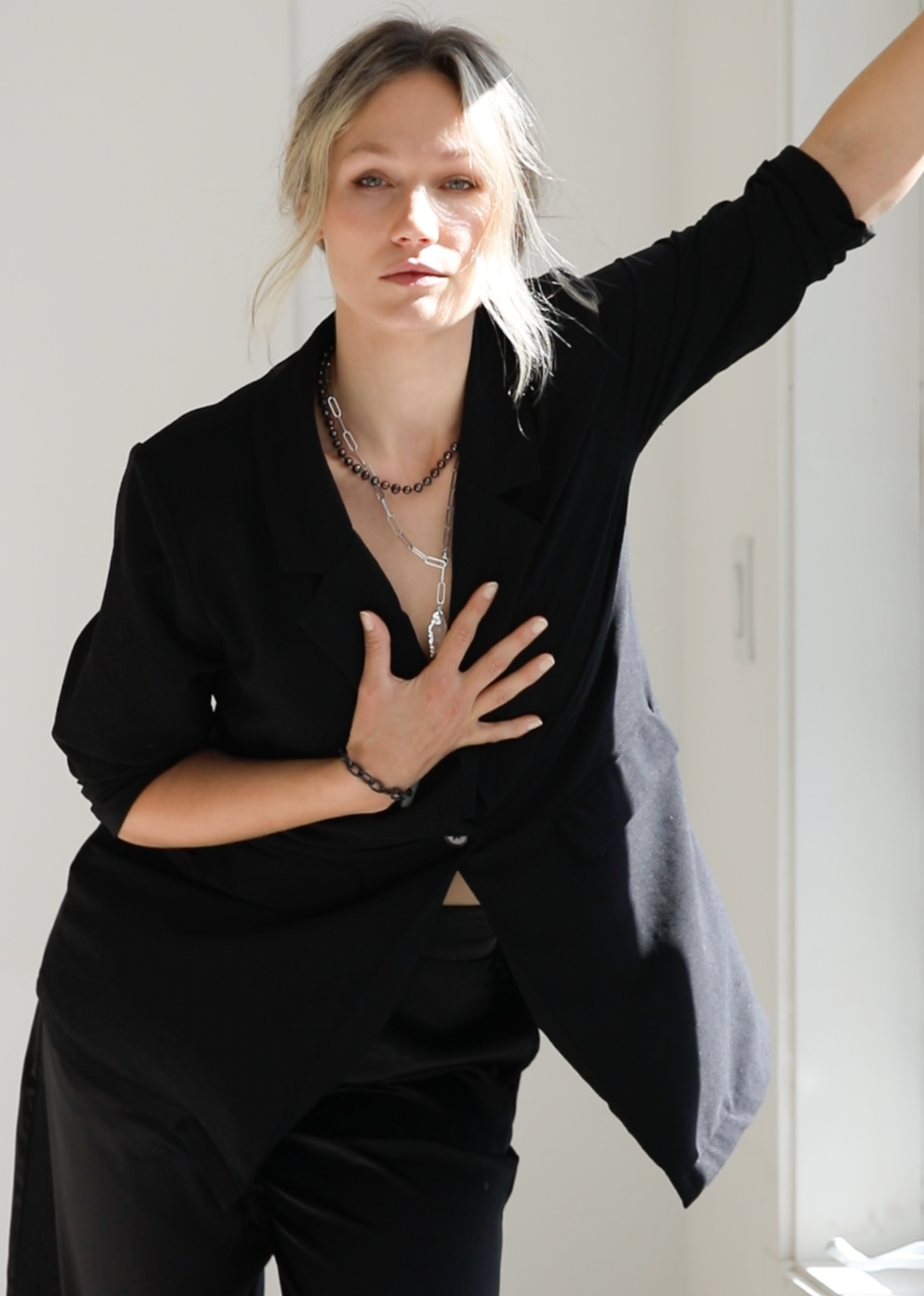 Black Pearl Strand necklace - Rocking Vibe