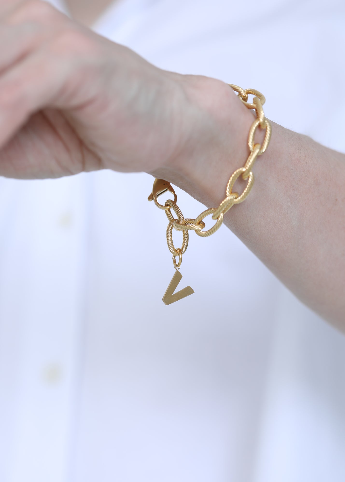 Chunky bracelet in gold - Rocking Vibe