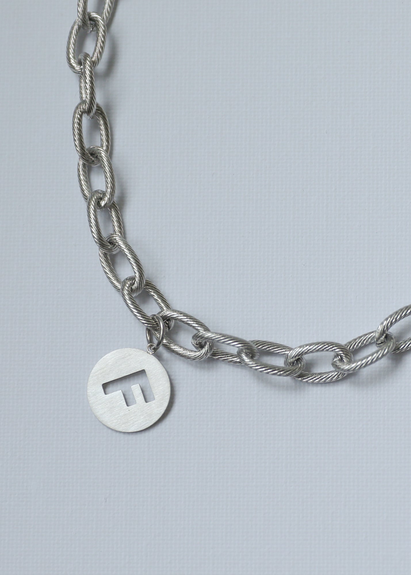 Chunky Statement Necklace in Steel - Rocking Vibe