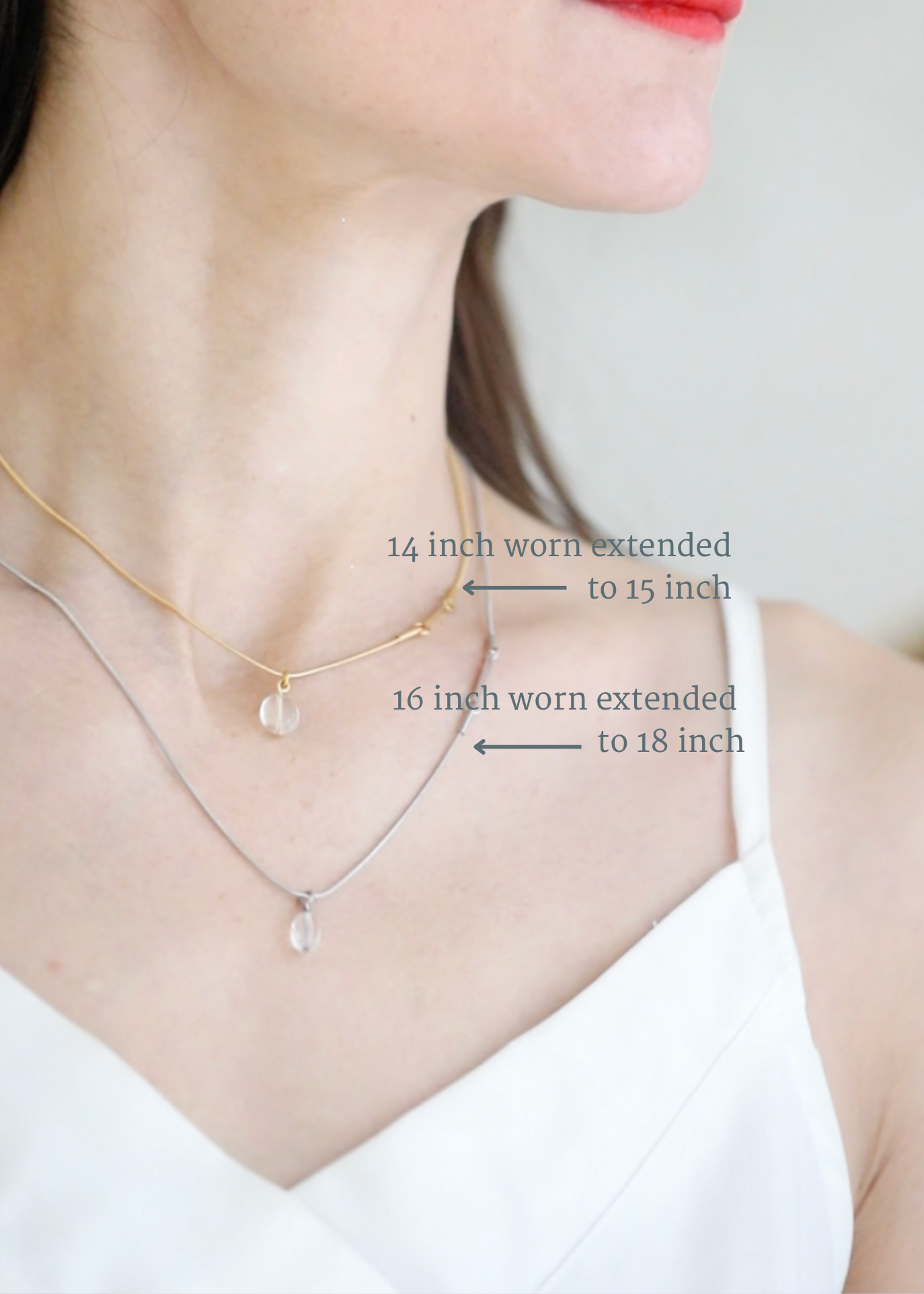 Droplet 14 inch necklace - Rocking Vibe