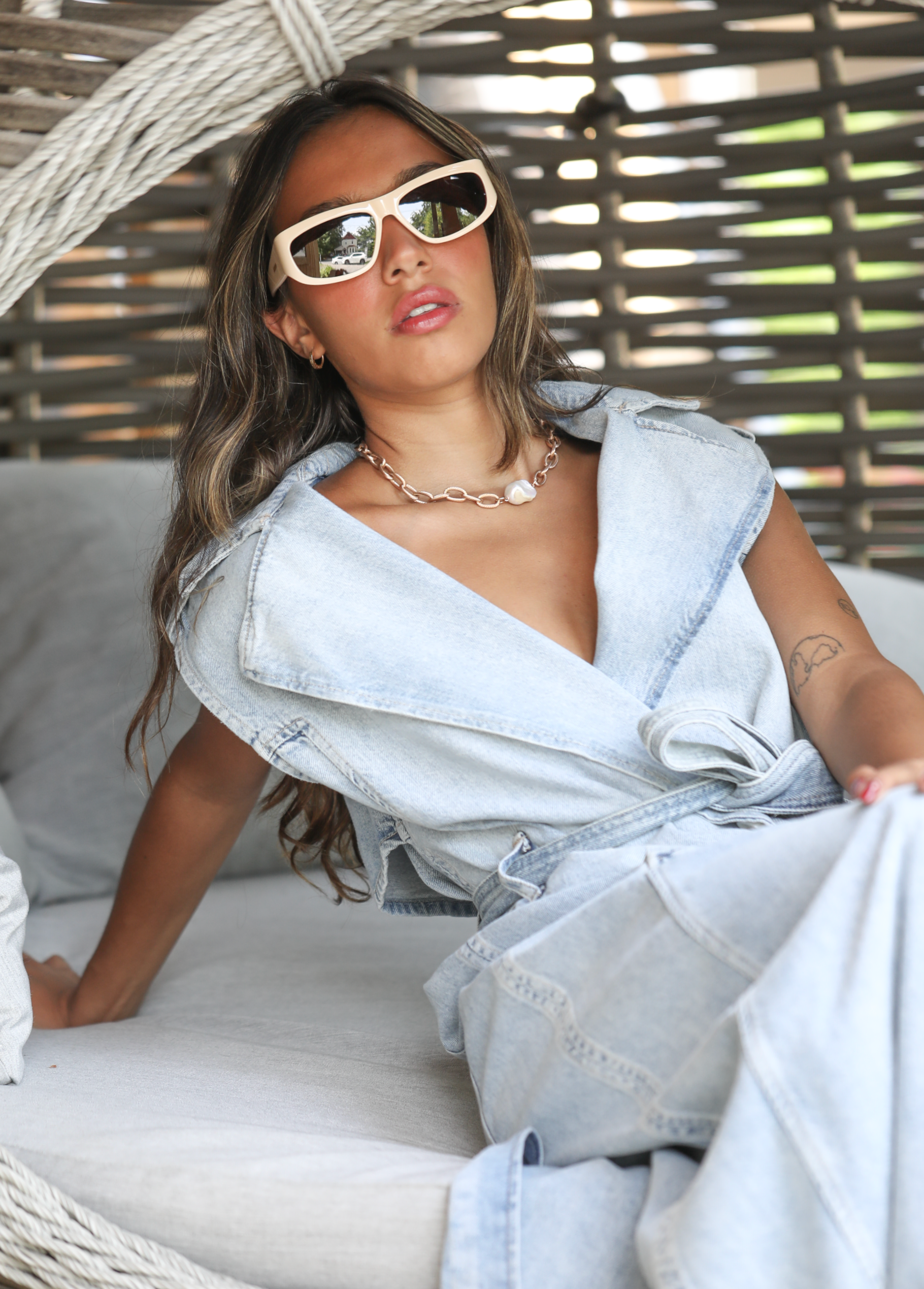 El Mar Grande necklace in rose gold - Rocking Vibe
