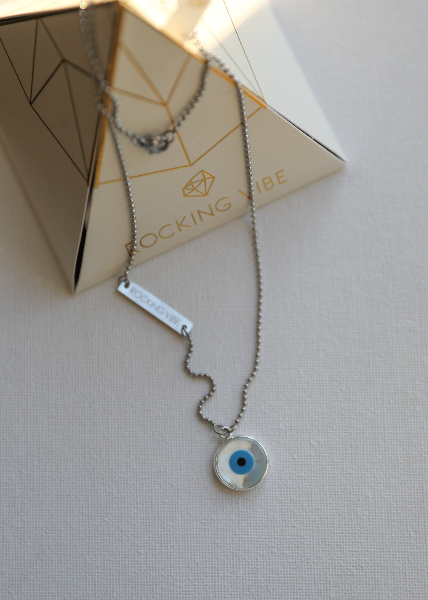 Journey diffuser necklace in steel - Rocking Vibe