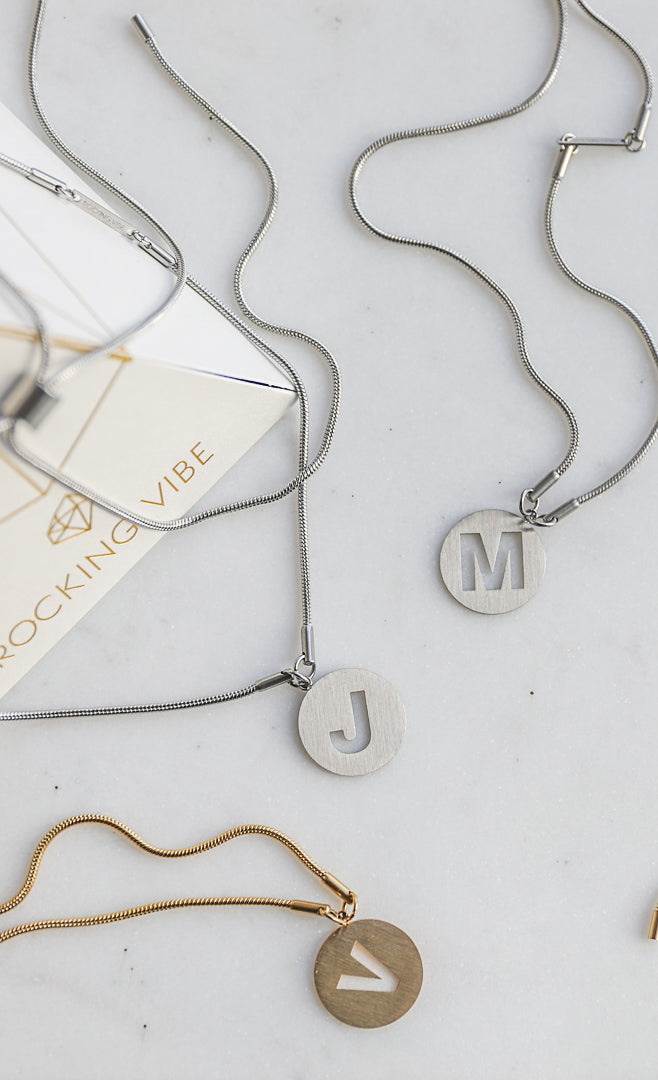 Long Adjustable Snake Chain Necklace in steel - Rocking Vibe
