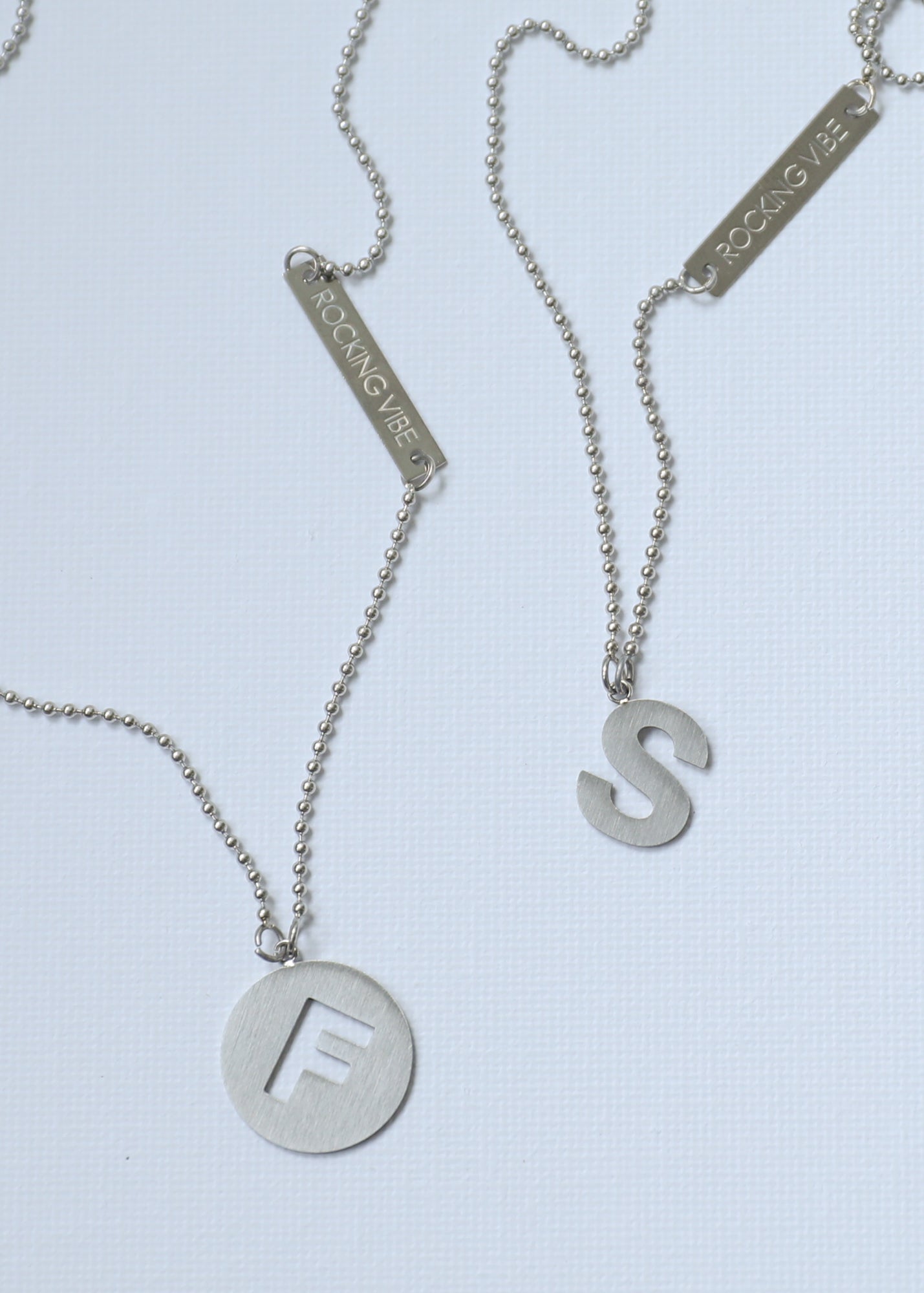 Mid Length Necklace in steel - Rocking Vibe