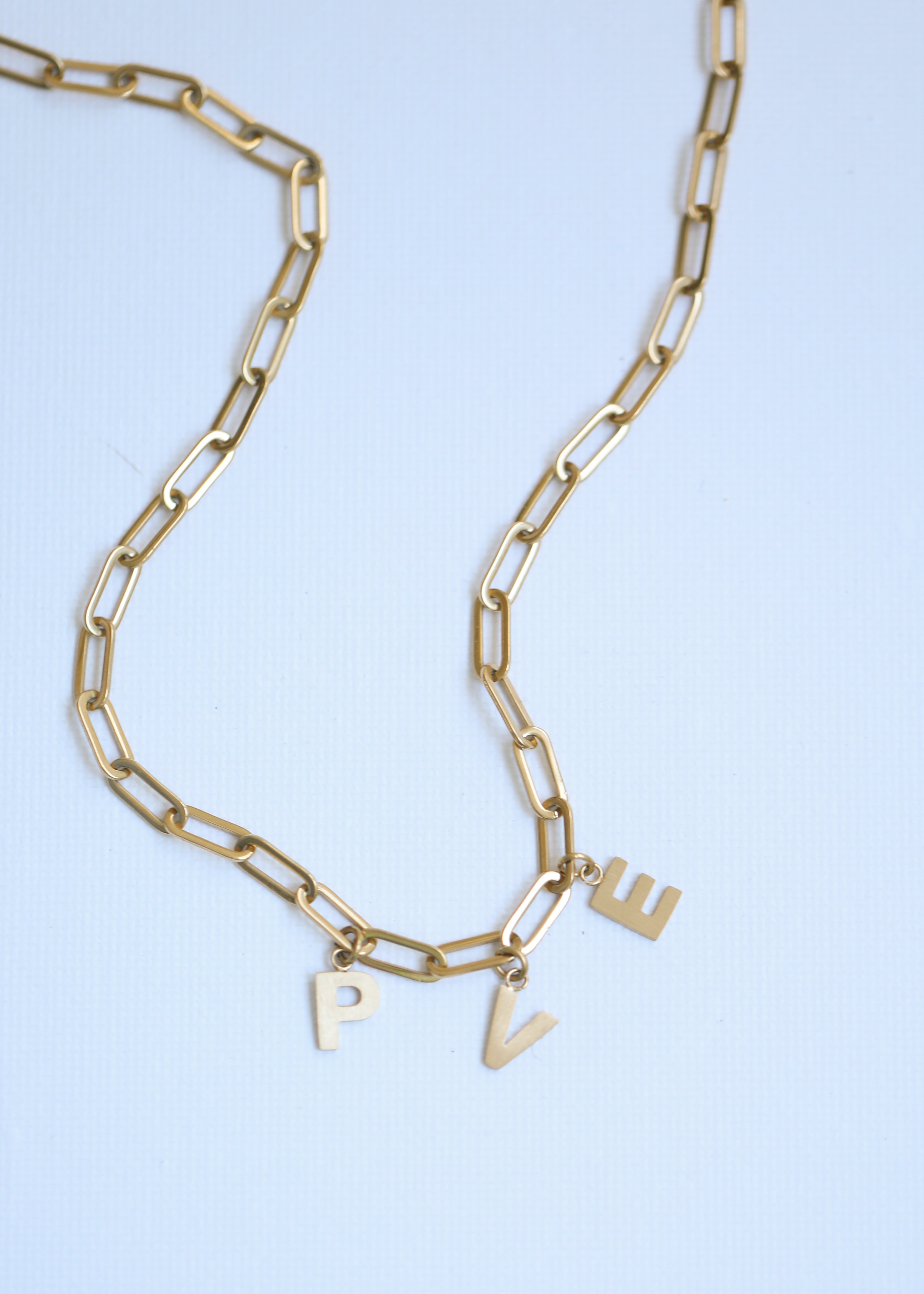 Paperclip mini necklace in gold - Rocking Vibe