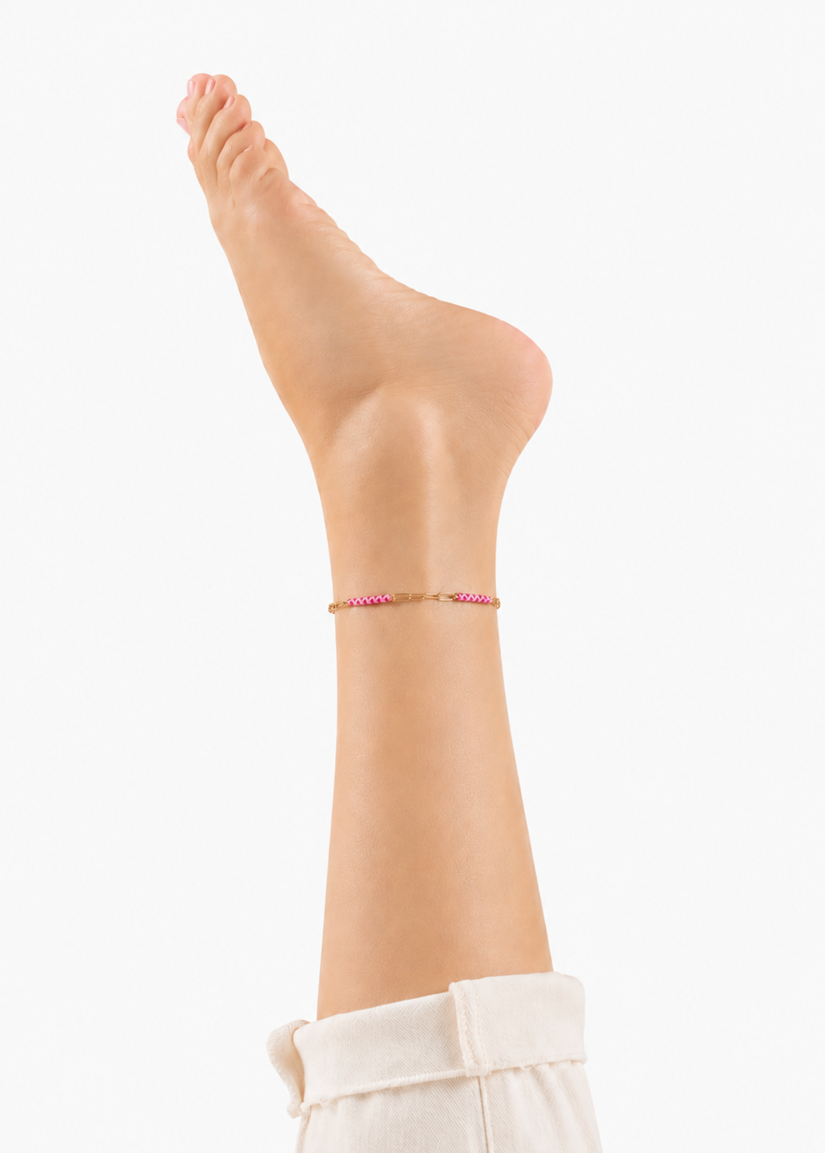 Project Happy 2.0 anklet in electric pink - Rocking Vibe
