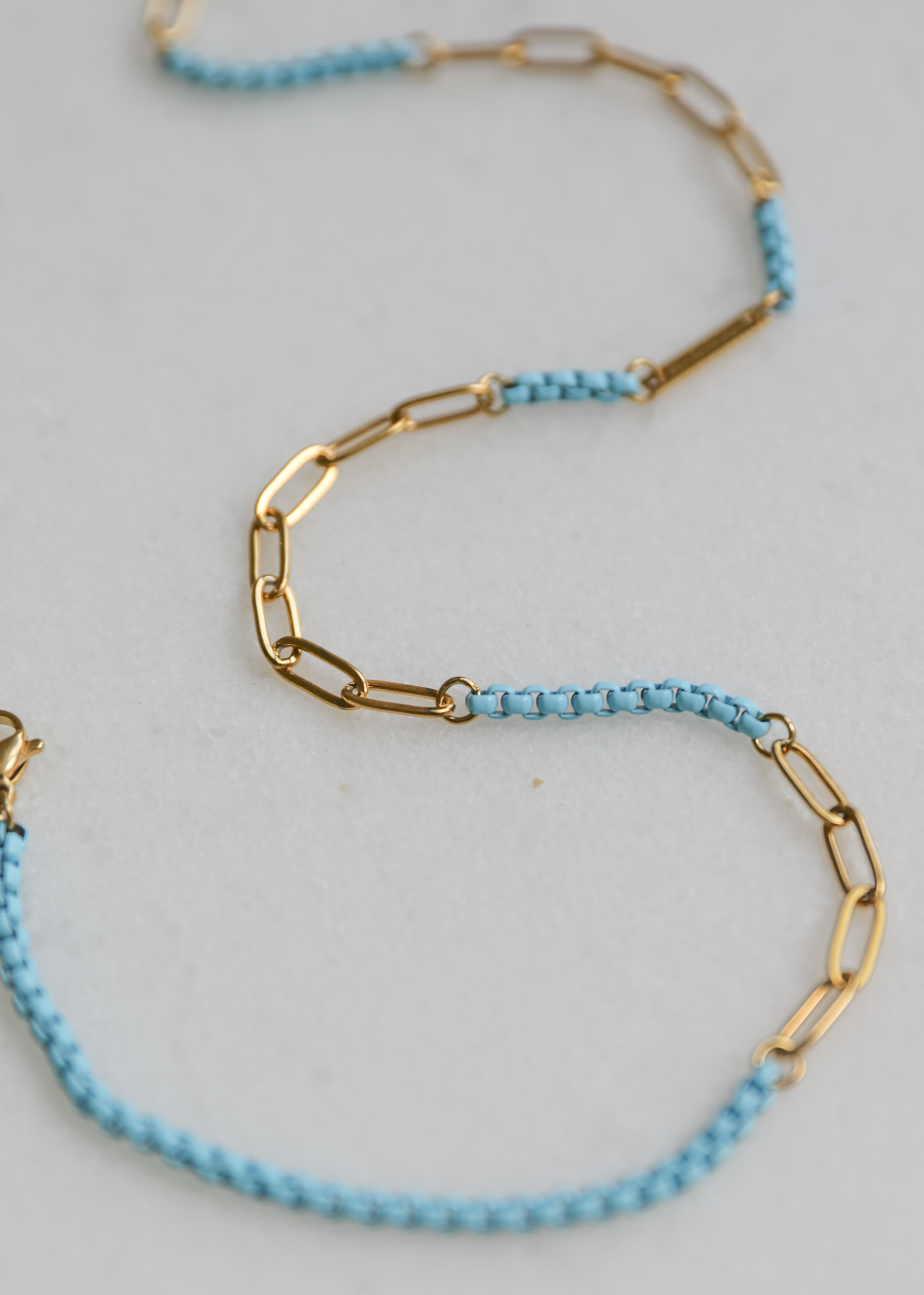 Project Happy 2.0 necklace in aqua blue - Rocking Vibe