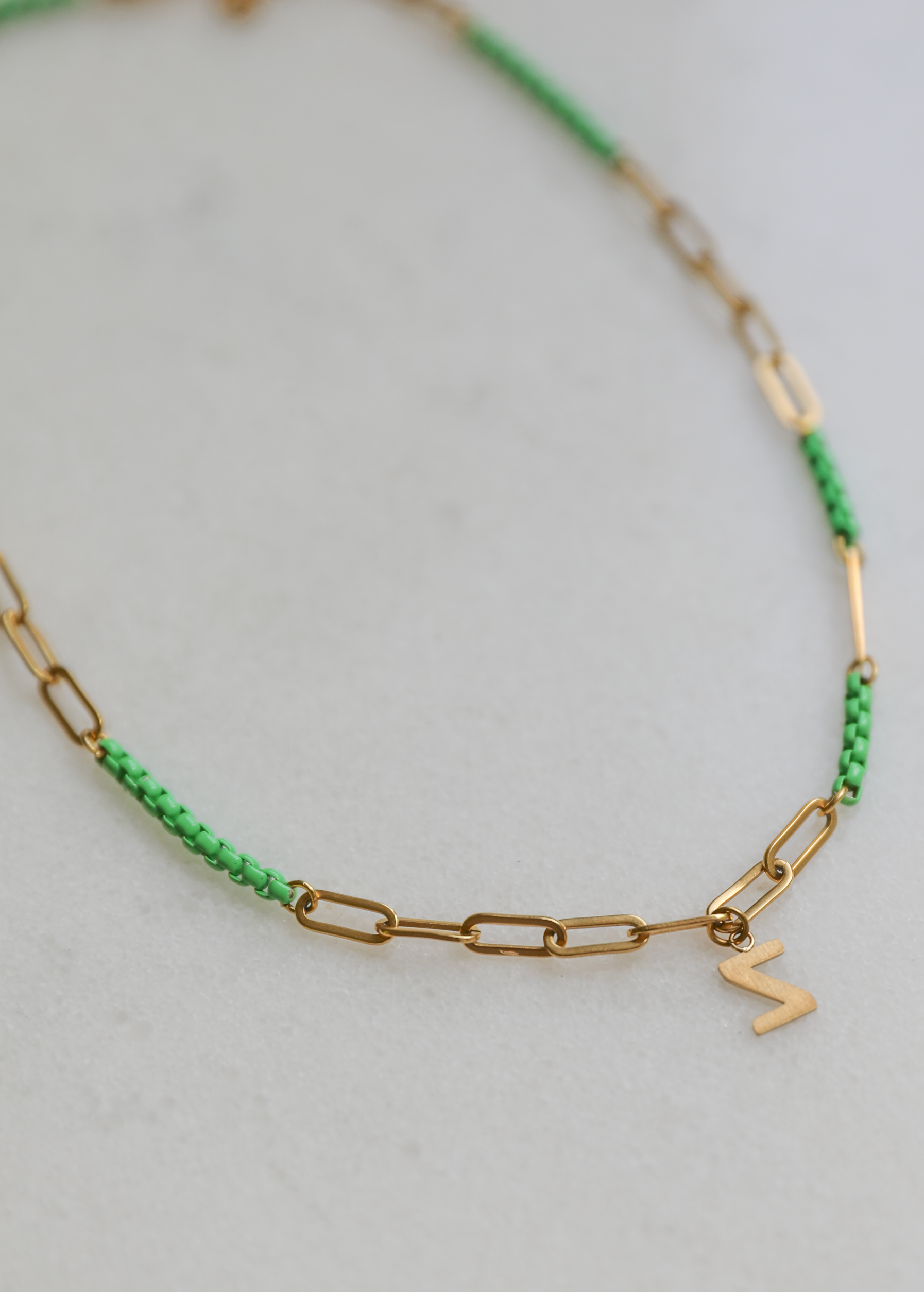 Project Happy 2.0 necklace in vibrant green - Rocking Vibe