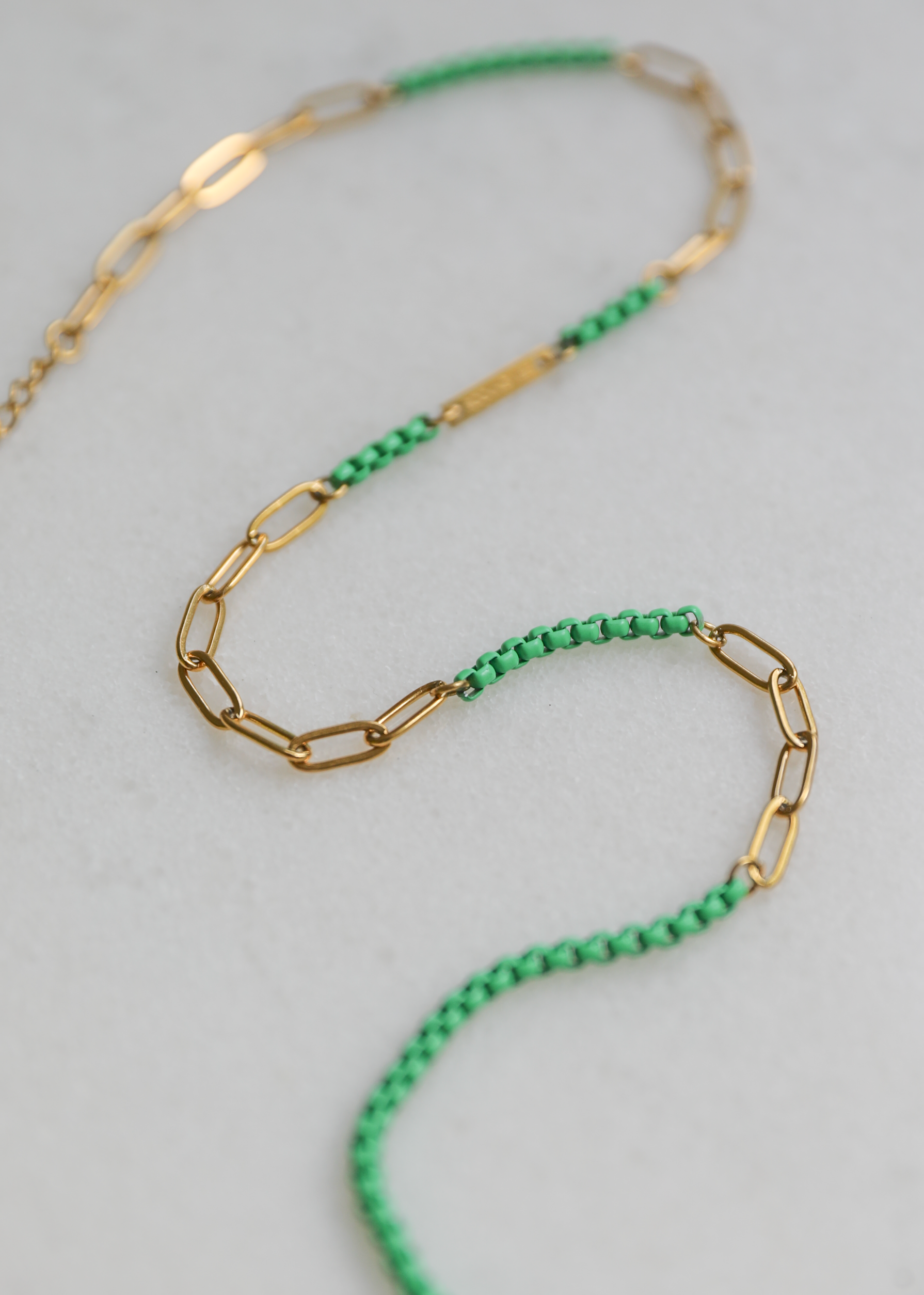 Project Happy 2.0 necklace in vibrant green - Rocking Vibe
