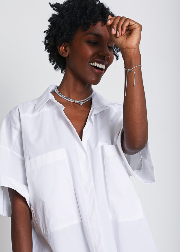 SOUL SPARKLE CHOKER - CLEAR WHITE