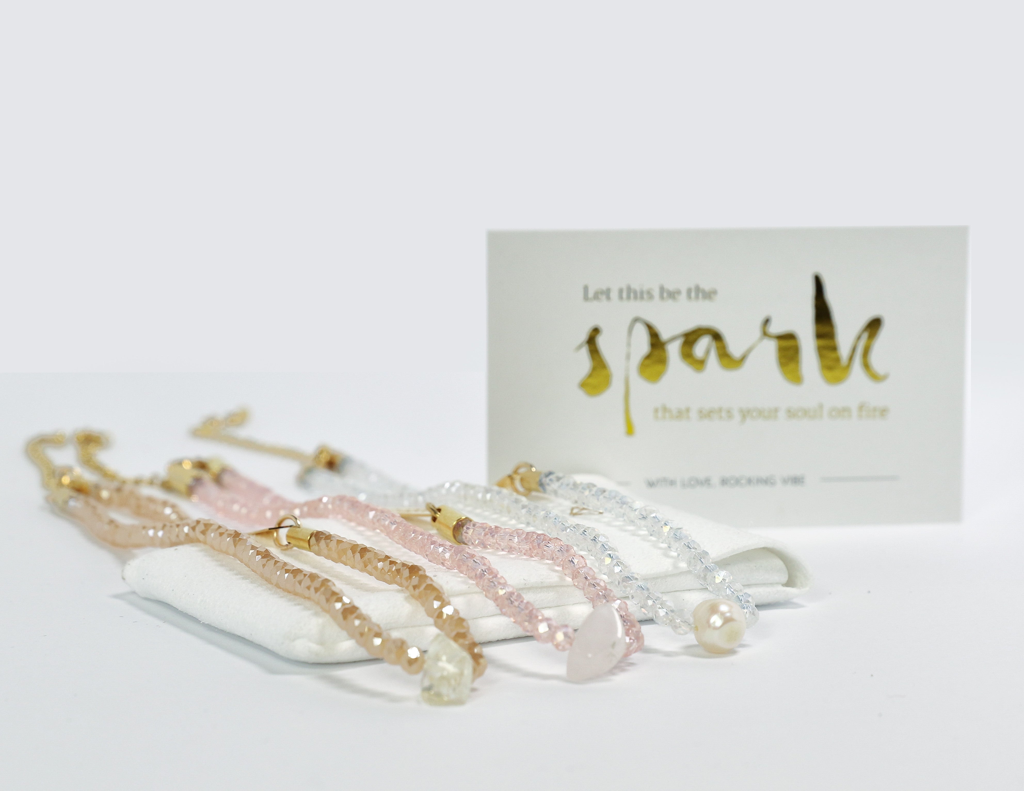 SOUL SPARKLE CHOKER - CLEAR WHITE