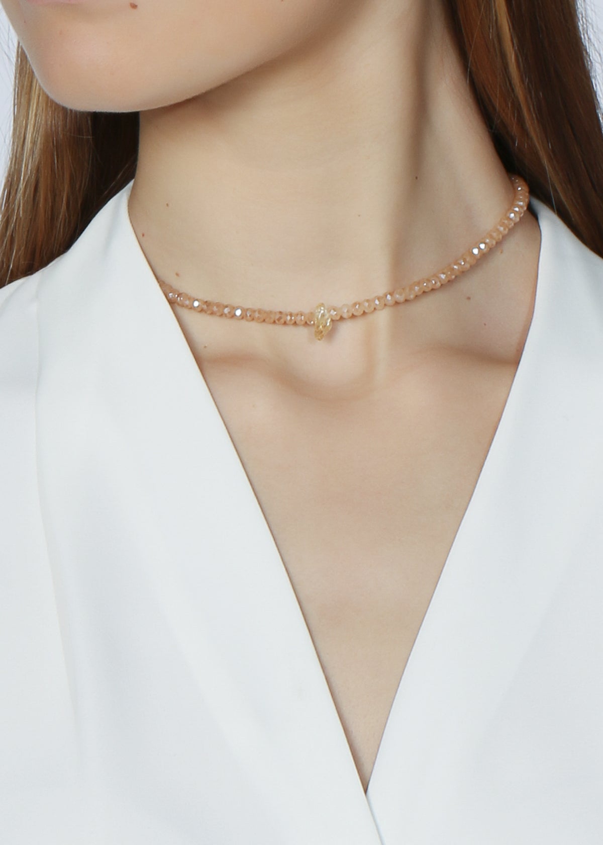 SOUL SPARKLE CHOKER - CHAMPAGNE