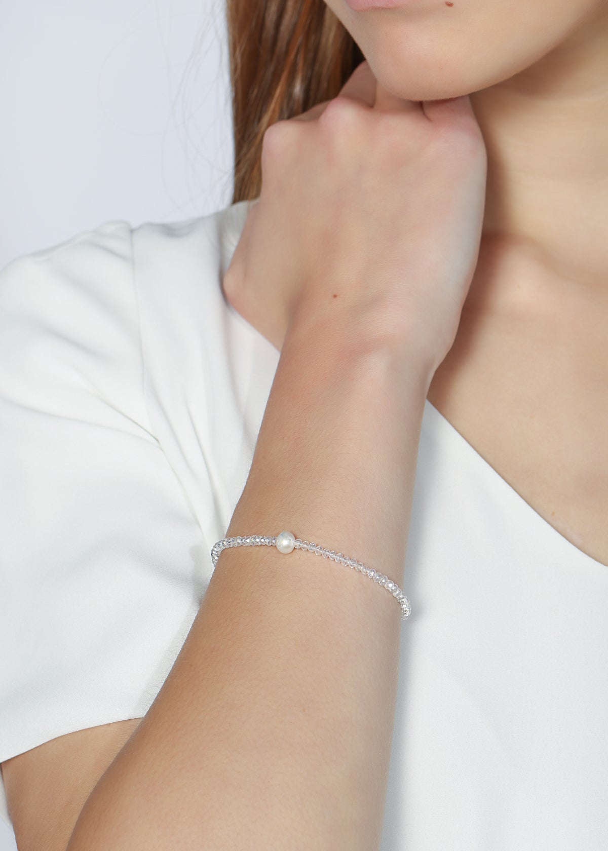 SOUL SPARKLE BRACELET - CLEAR WHITE