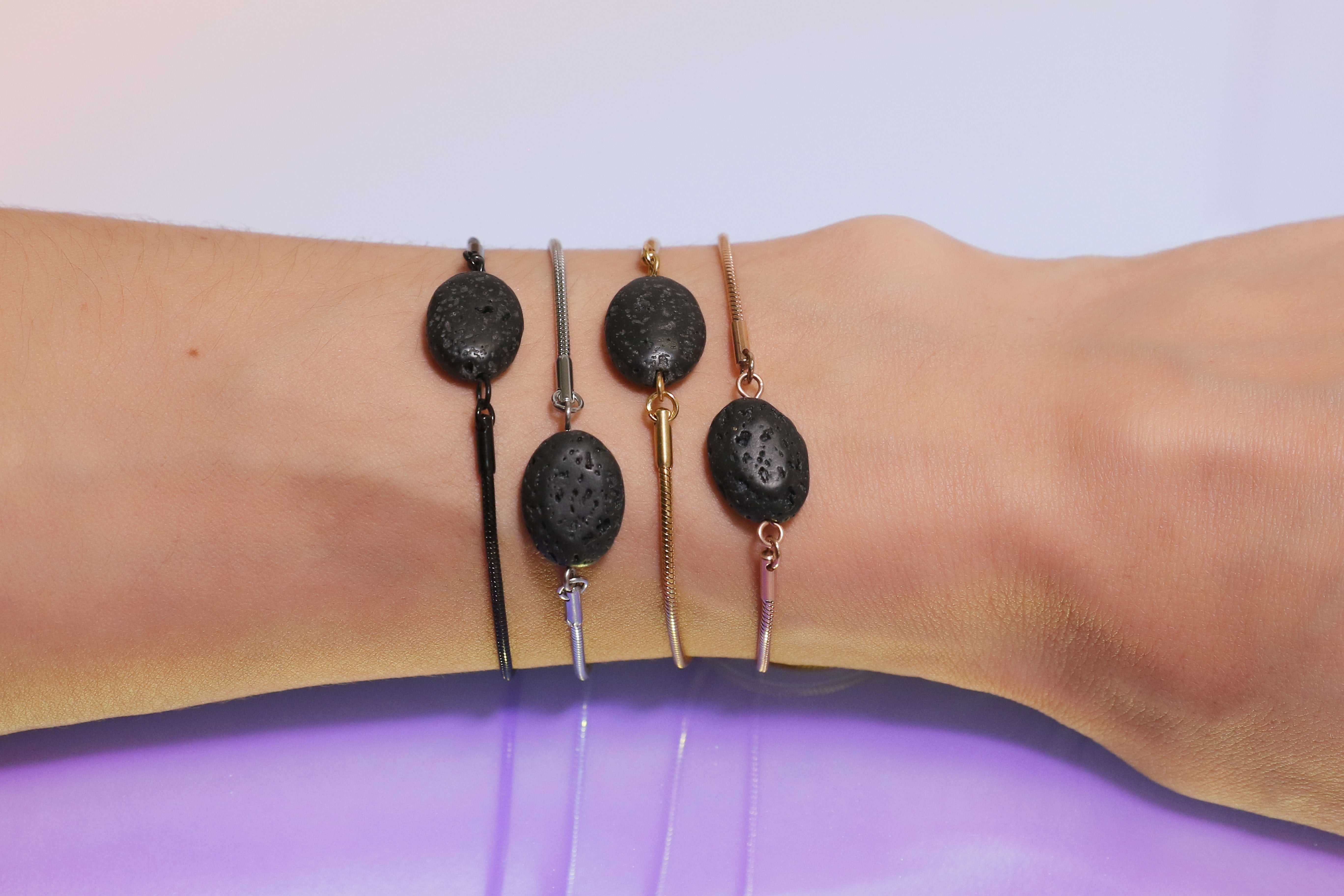 Amplifier Lava bracelet in gold - Rocking Vibe