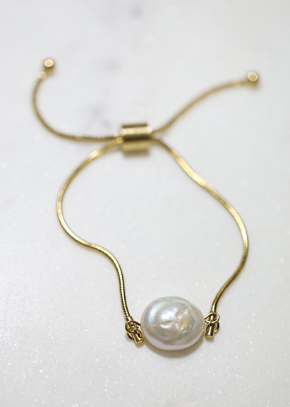 Amplifier Pearl bracelet in gold - Rocking Vibe